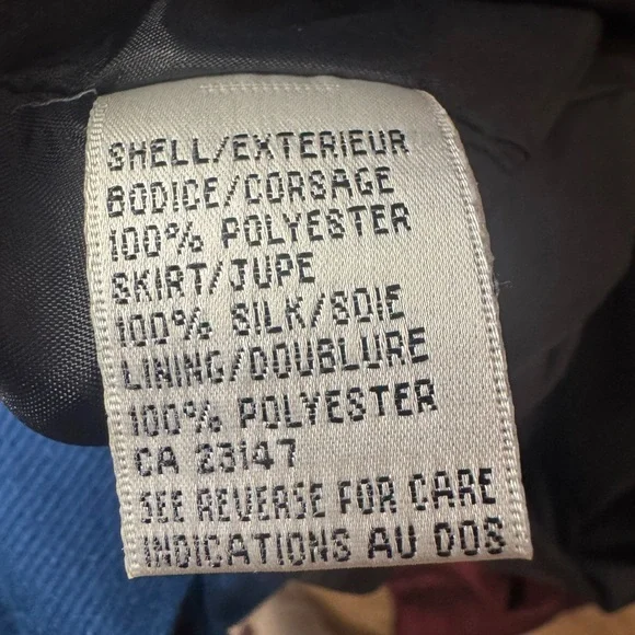 90s Black and Burgundy Dress High Square Neck Silk Skirt Size 6P - Picture 5 of 6